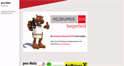 Desktop Screenshot of holzbaupreis-bgld.at