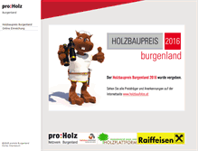 Tablet Screenshot of holzbaupreis-bgld.at